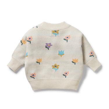 Wilson & Frenchy - Flower Pop Organic Knitted Jacquard Jumper